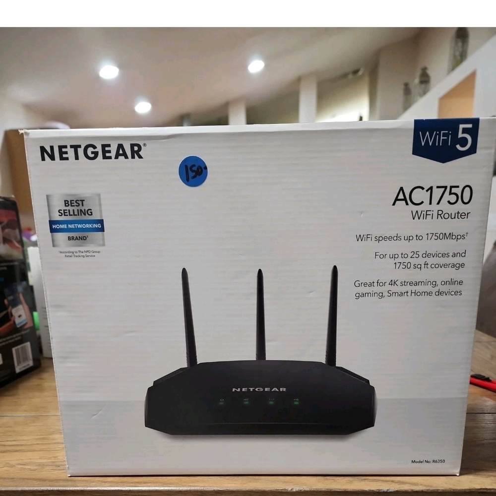 NETGEAR WiFi 5 AC1750 Router - Black